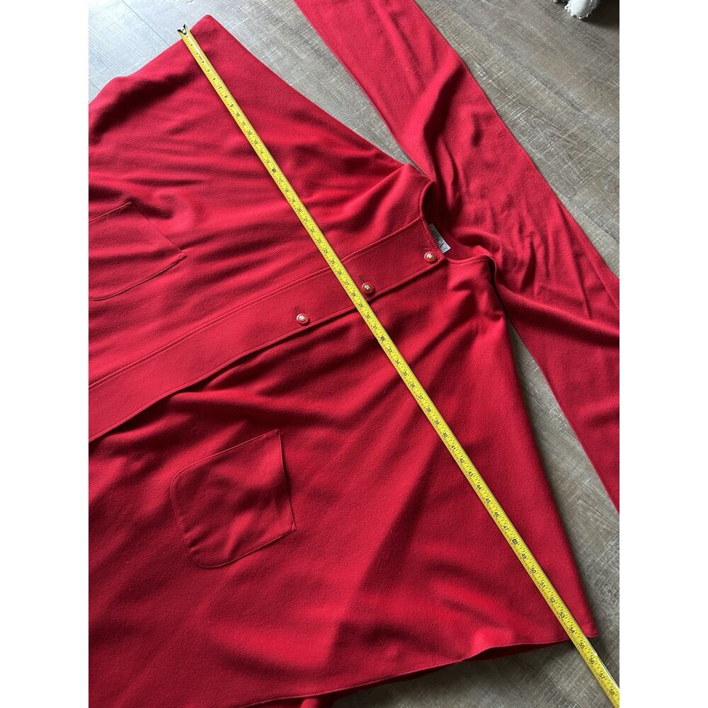 Avoca Vintage Wool & Cashmere long Cape Coat with attached scarf size 1 - Picture 4 of 16